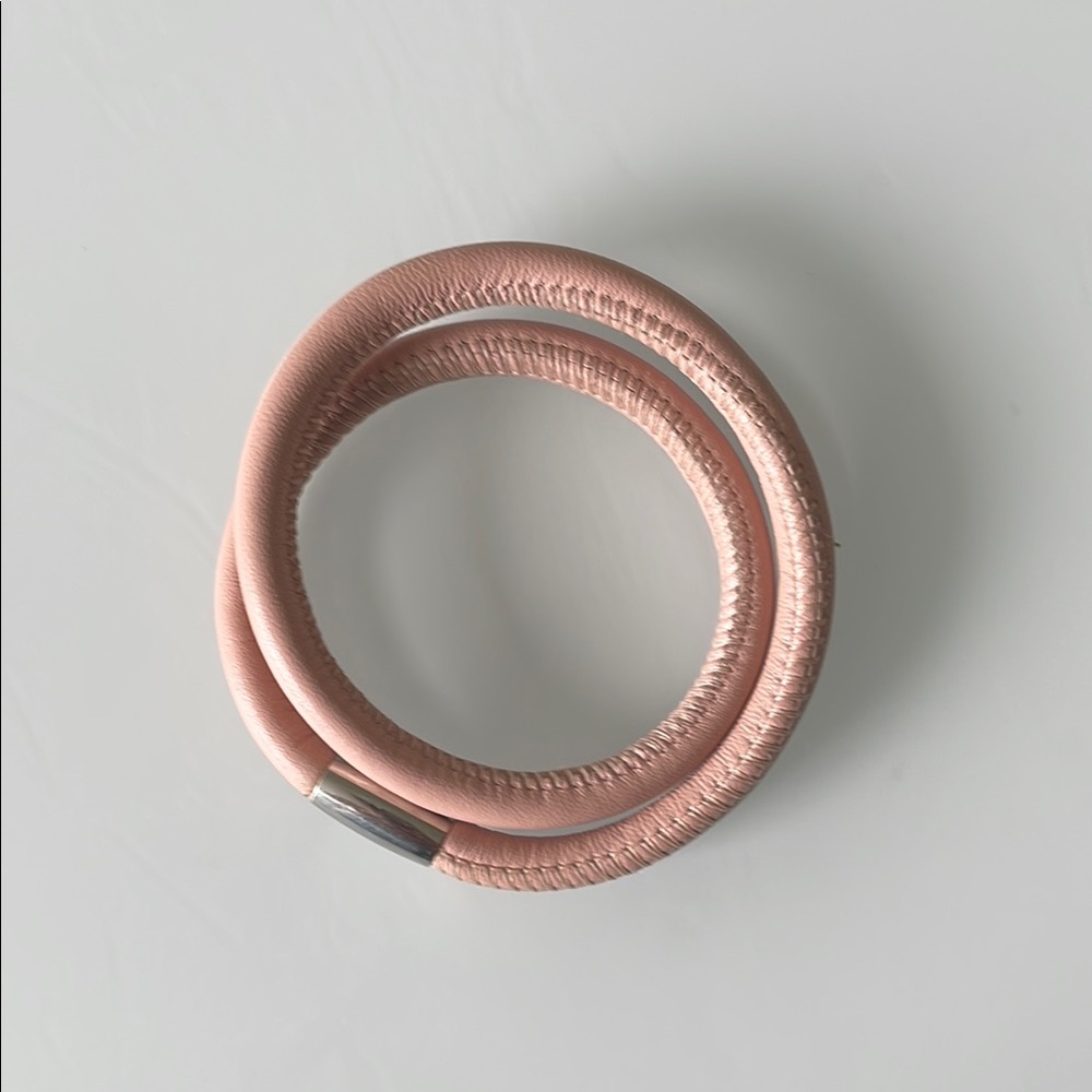Brighton Pink Leather Bracelet